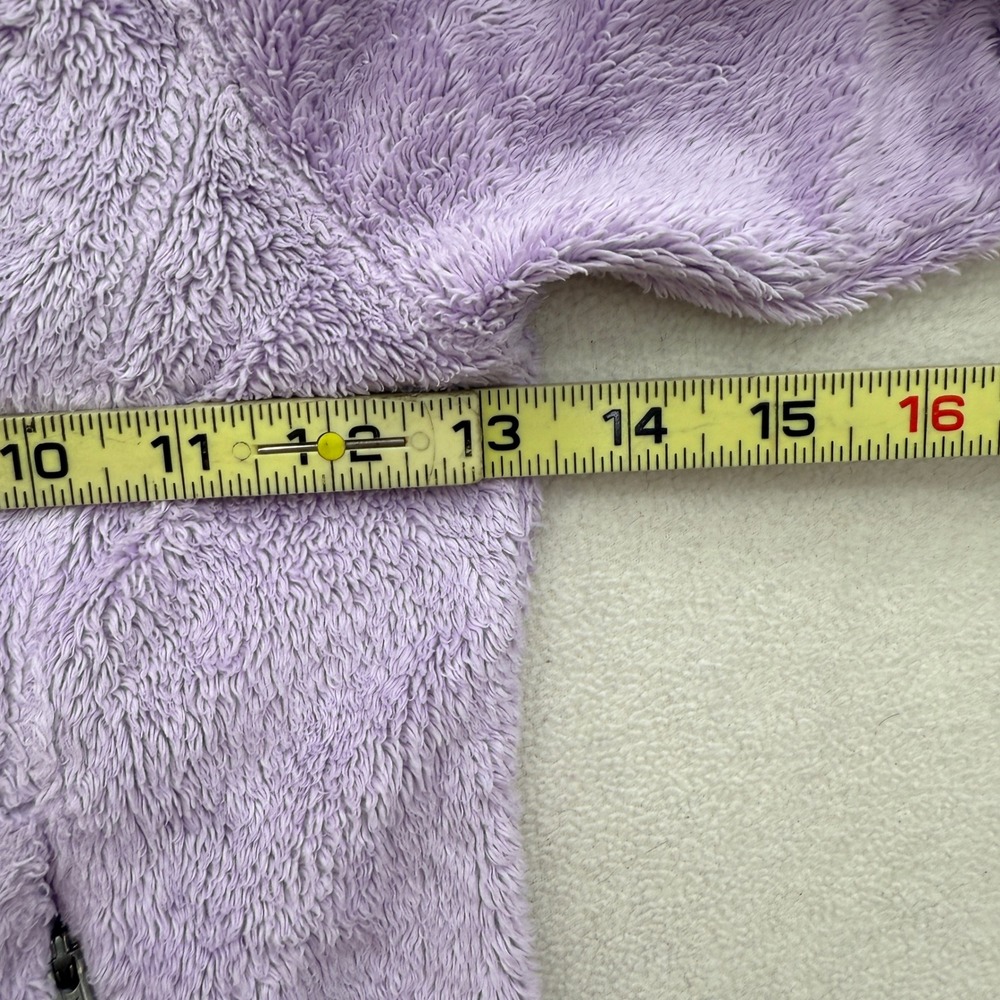 The North Face Fleece Jacket Girls XXS (5) Purple Cozy Fuzzy Zip Up Outerwear - Picture 5 of 6